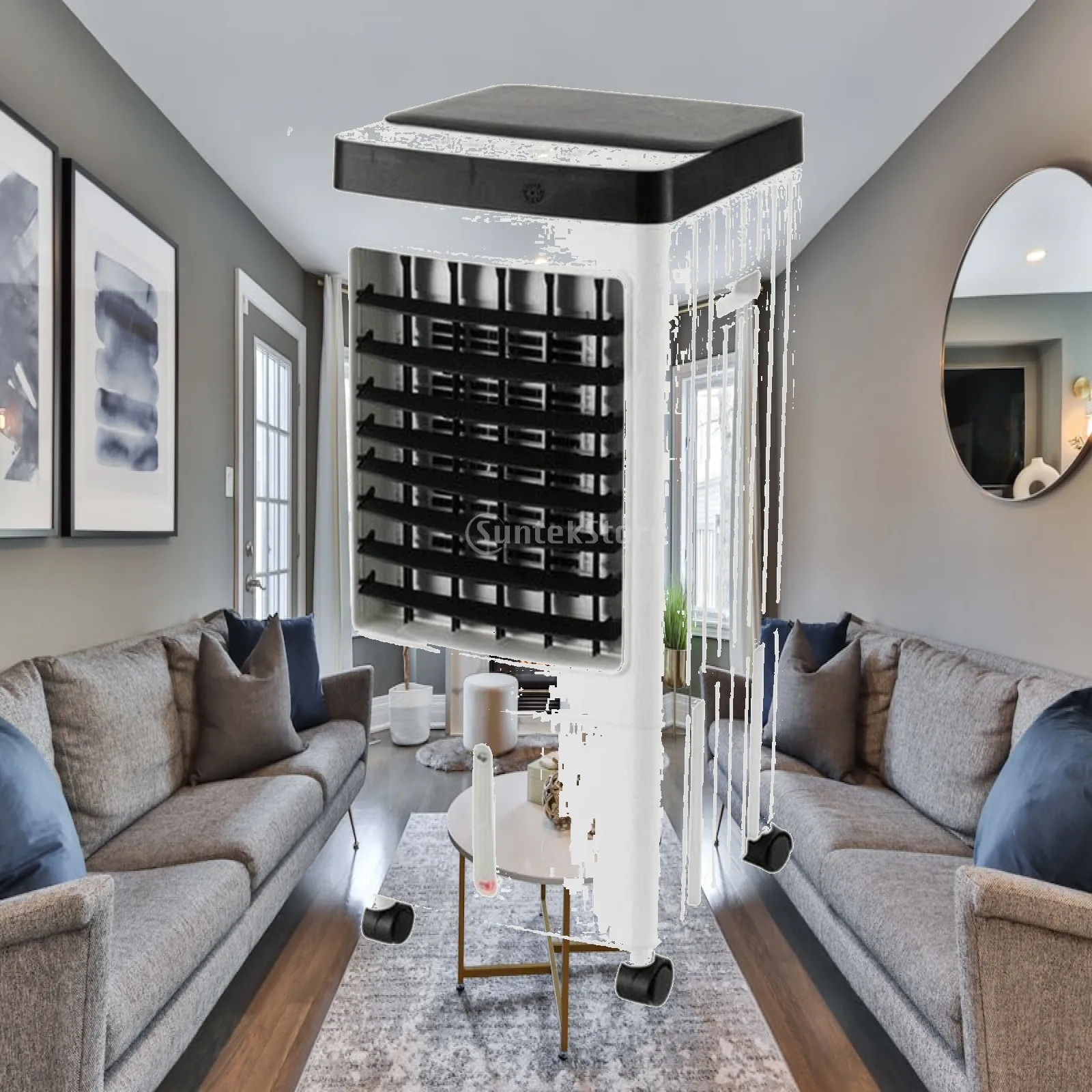 3 Speed Column Air Chiller Fan with Swing Function for Apartment Dorm Room