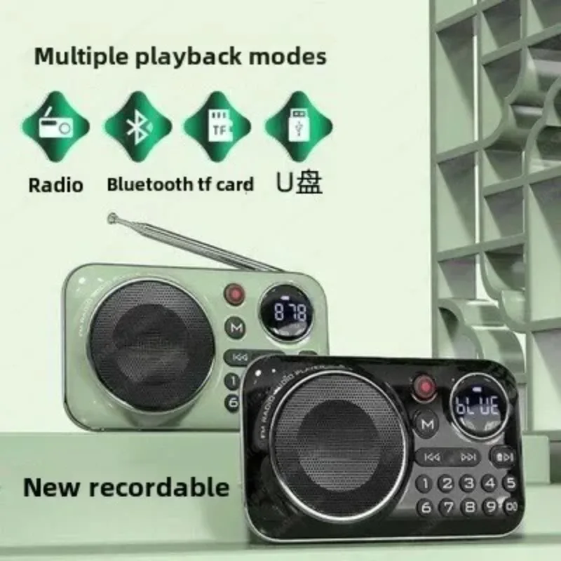F21 FM Portable Radio,Pocket Radio Rechargeable with Best Reception,Long Battery Life,Hi-Fi Wireless Bluetooth Speakers