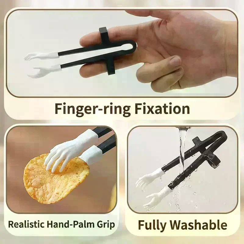 Finger Chopsticks Game Player Snack Chopstick Plastic Game Finger Cover Game Controller Training Learning Chopsticks 1/2/4Pcs