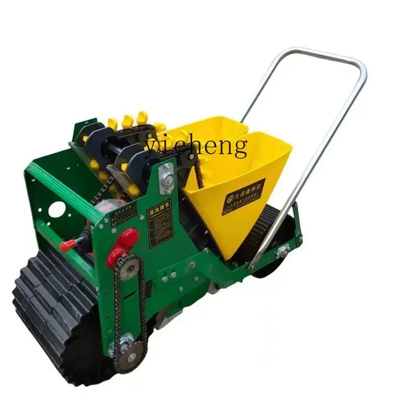 

hand push garlic precision seeder large electric farming machinery sowing