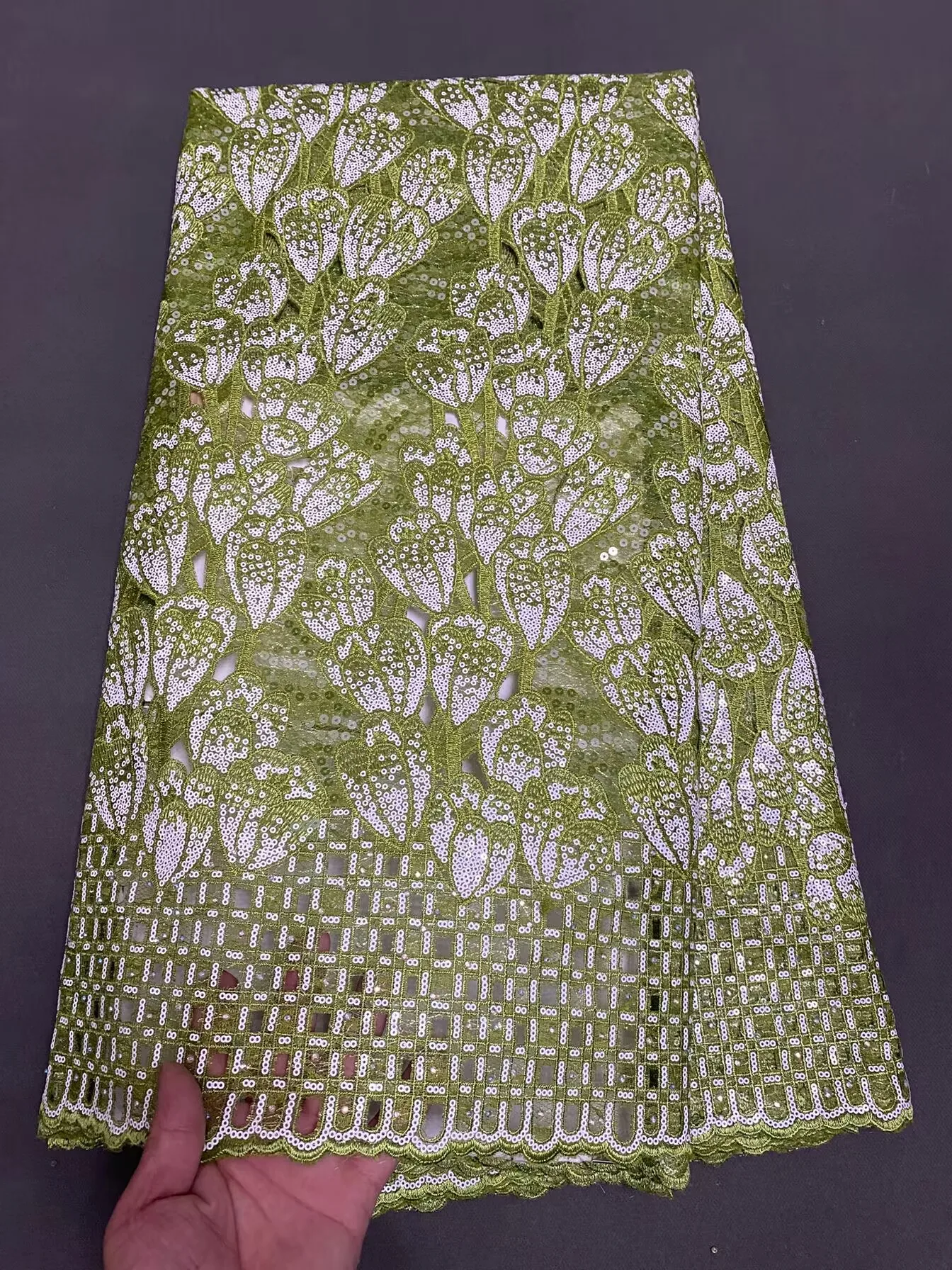 African Cord Guipure Lace Fabrics With Sequins 2025 High Quality Nigerian Mesh Material Dress Party Ghana Lace 5 Yards Sewing