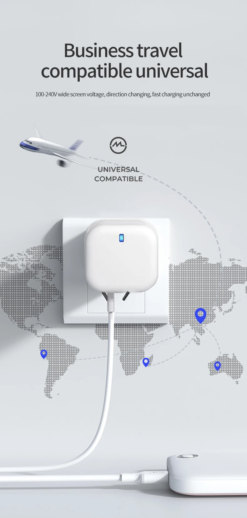 40W Type C Charger Fast Charging Dual PD QC 3.0 Mobile Phone Charger Adapter For iPhone Samsung Huawei Xiaomi USB C Wall Charger