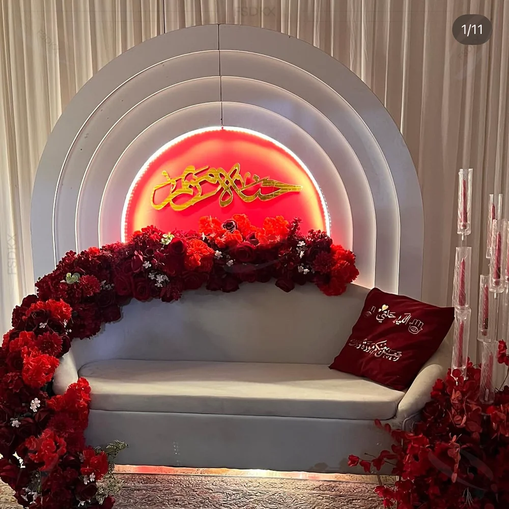 New Design White Pvc Backdrop Factory Price Multi Layer Arch Backdrop Wedding Stage Background for Wedding Event Decoration