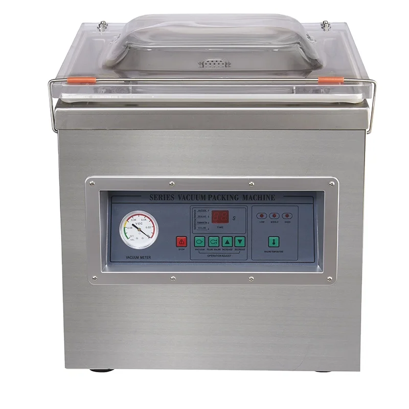 

Ce Certified Dz-400 Desktop Commercial Vacuum Packaging Machine For Food Packing Foil Bag Can Sealing Used Industry