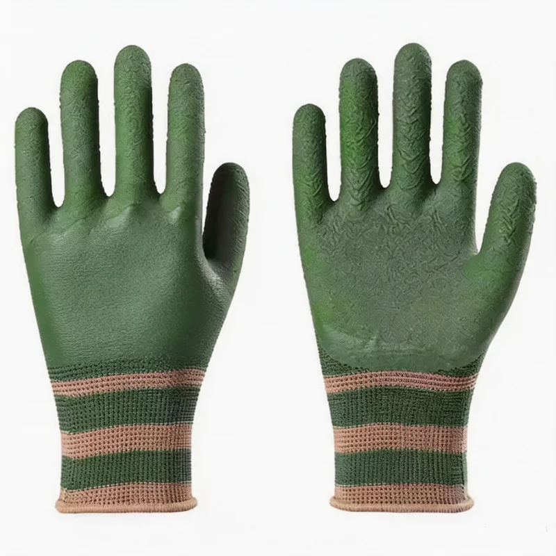 Breathable Cotton Gardening Gloves with Composite Reinforced Palm for Puncture Resistance Tool Grip and All Day Wear Comfort