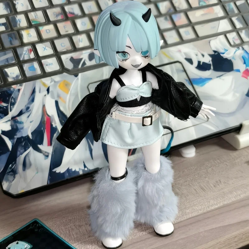 

New Product In Stock Kuz Devil'S Horn Bjd Blind Box 8-Point Action Figure Hina Town Trendy Toy Figurine Doll Festival Gift