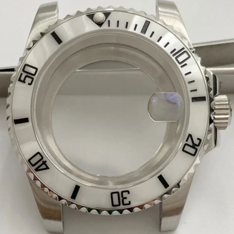 ステンレス鋼サファイア時計,防水,セイコーnh35ムーブメントに適しています,電気メッキ,新しいスタイル,8215,nh35,nh36,40mm