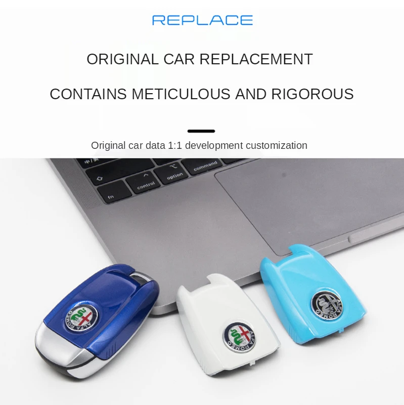 غطاء مفتاح السيارة استبدال مفتاح القضية ألفا روميو جوليا ستيلفيو تونال ألياف الكربون نمط #4