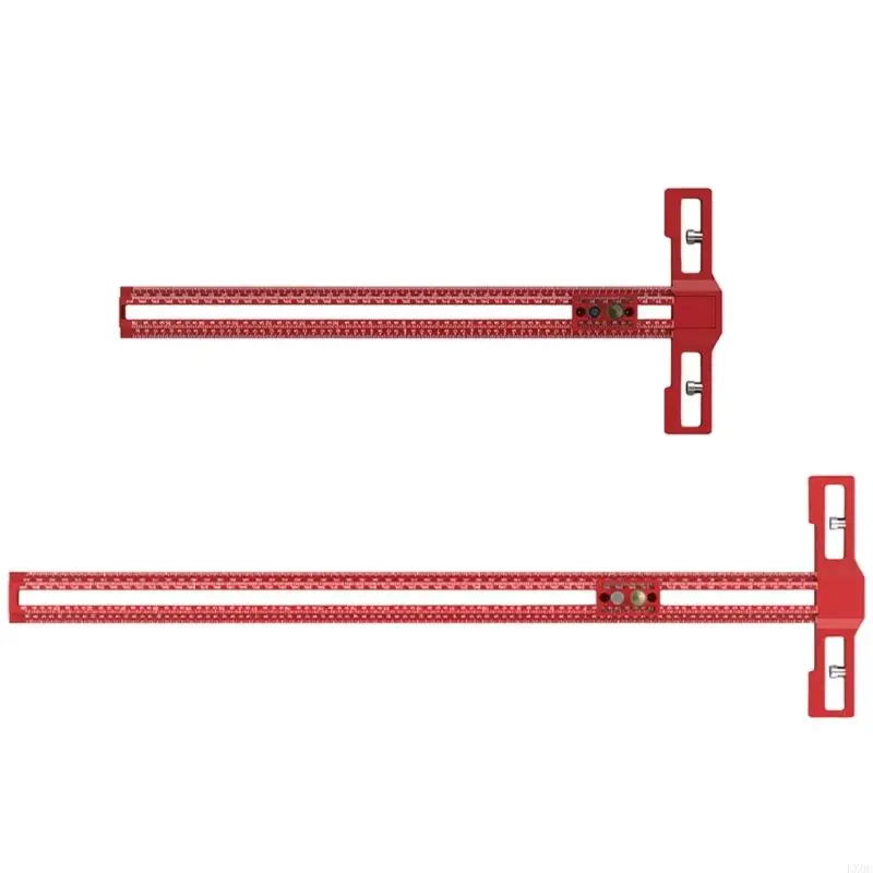 

Aluminum Woodworking Ruler with Clear Scale Multifunction Carpentry Measuring Tool Simple to Use for DIY & Professional Use