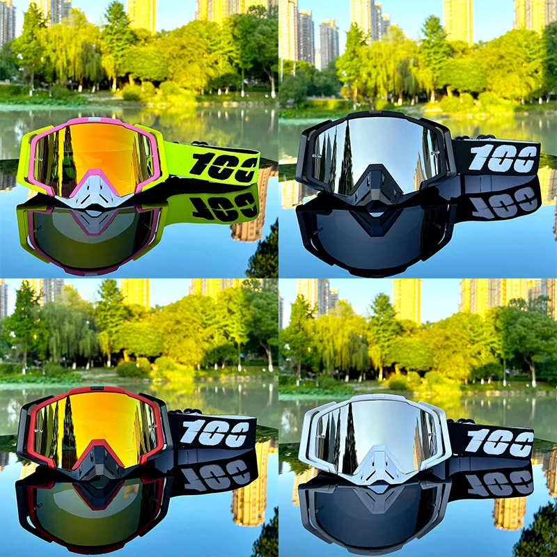 

100 Latest Hot Woman Motocross Goggle Outdoor Racing Ski Sports Motocross Racing Goggles Man ATV Mask Windproof Cycling Goggles