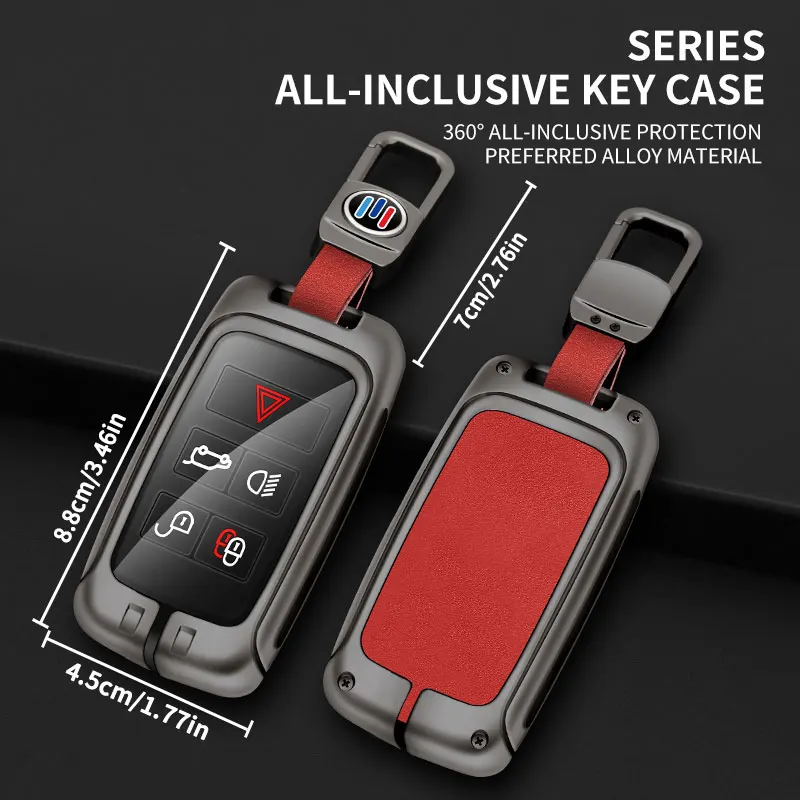 For Jaguar XF XJ XJL XE,Metal Car Key Protective Case，llavero，funda llave，cubierta de control remoto