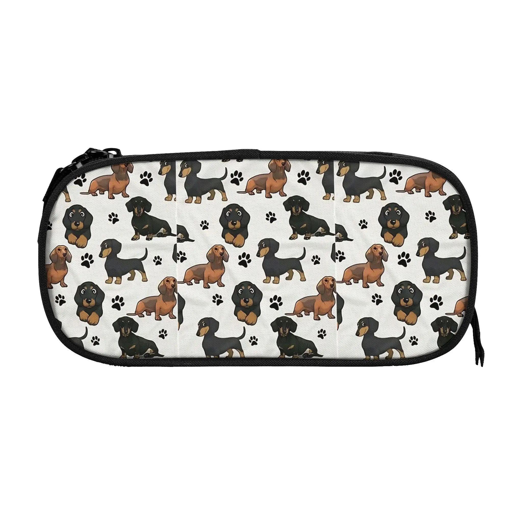 

1 piece Stylish Dog cartoons cute Pencil Case Teen Pen Bag Dachshunds School Pencil Pouch