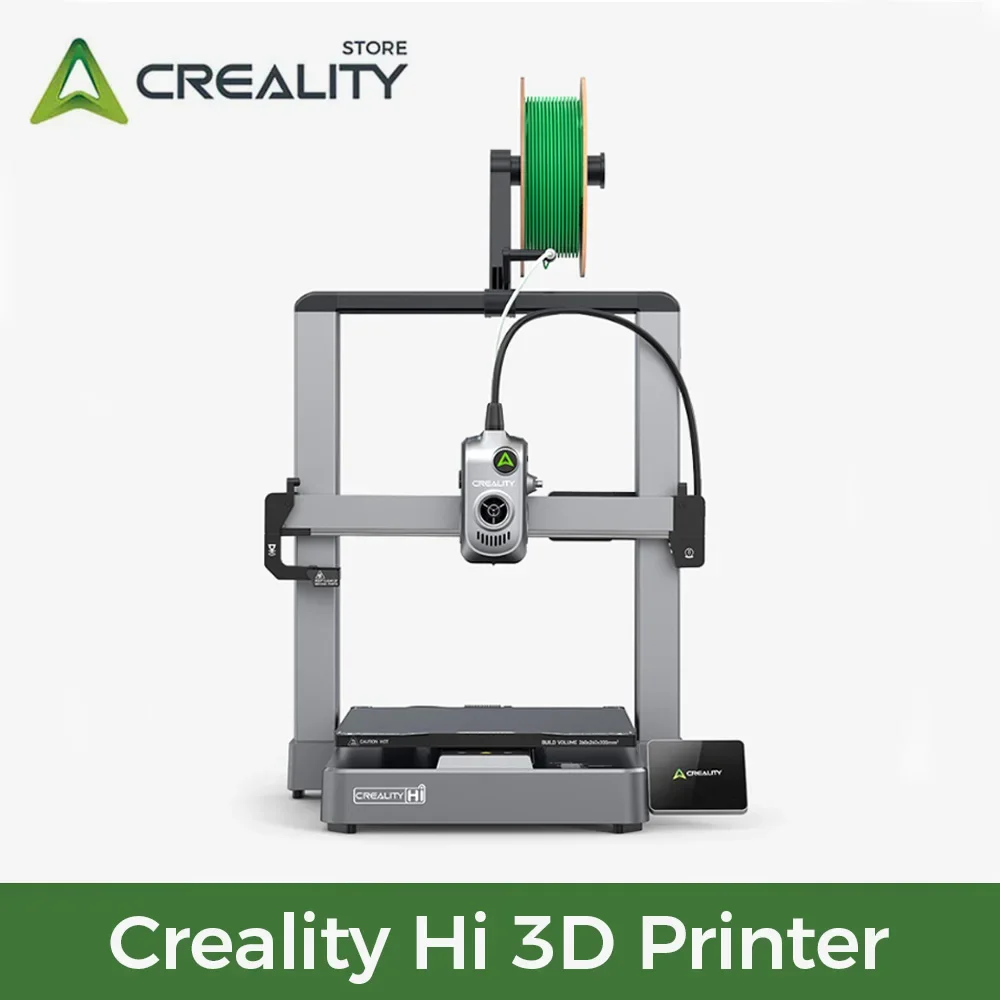 3D-принтер Creality Hi с максимальной скоростью печати 500 мм/с, двойными ходовыми винтами, автоматическое выравнивание кровати, цельнометаллический корпус, металлический экструдер 3D-принтер Creality Hi с максимальной скоростью печати 500 мм/с, двойными ходовыми винтами, автоматическое выравнивание кровати, цельнометаллический корпус, металлический экструдер
