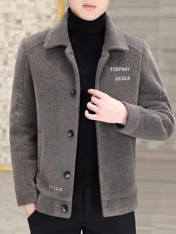 

Мужское шерстяное пальто (или демисезонное) для осени и зимы, повседневное, ветрозащитное, средней длины, стильное и легкое.