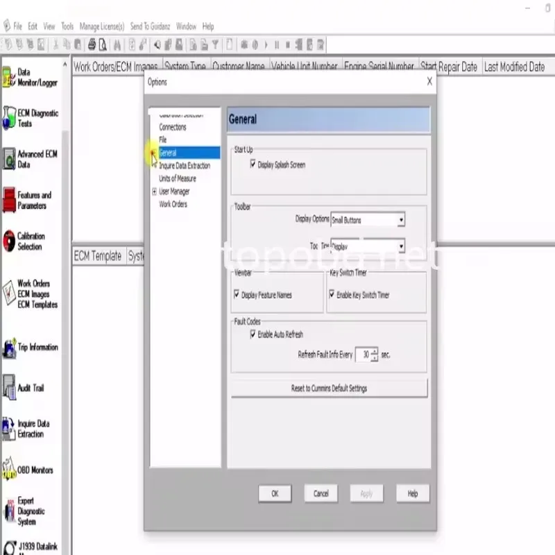 برنامج تشخيص محرك Keygen مجاني من Cummins Insite 8.7 Pro لاختبار رمز الخطأ والتعديل يدعم متعدد اللغات