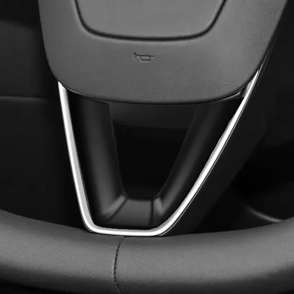 ABS Carbon Fiber Decorative Sticker Modified Shell Accessories Steering Wheel Patch for Tesla Model 3 3+ New Model Y Launch 2025