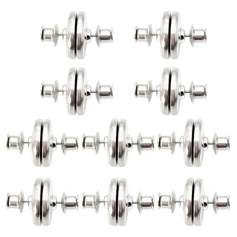 Magnetic Curtain Closure 10 Pairs Strong Alloy Curtain Magnet Closure for Bathroom Shower Prevent Light Leaking Holdback Button