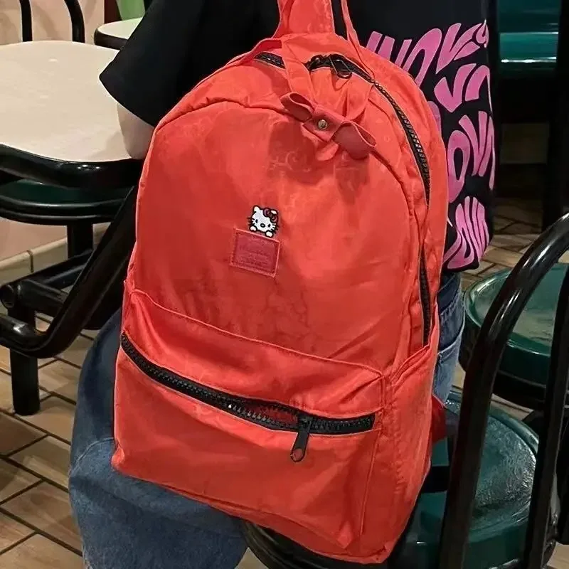 

Kawaii Sanrio Fashion Kitty Cat Campus Cartoon anime Backpack Schoolbag Female Computer Bag Back Bag Gift