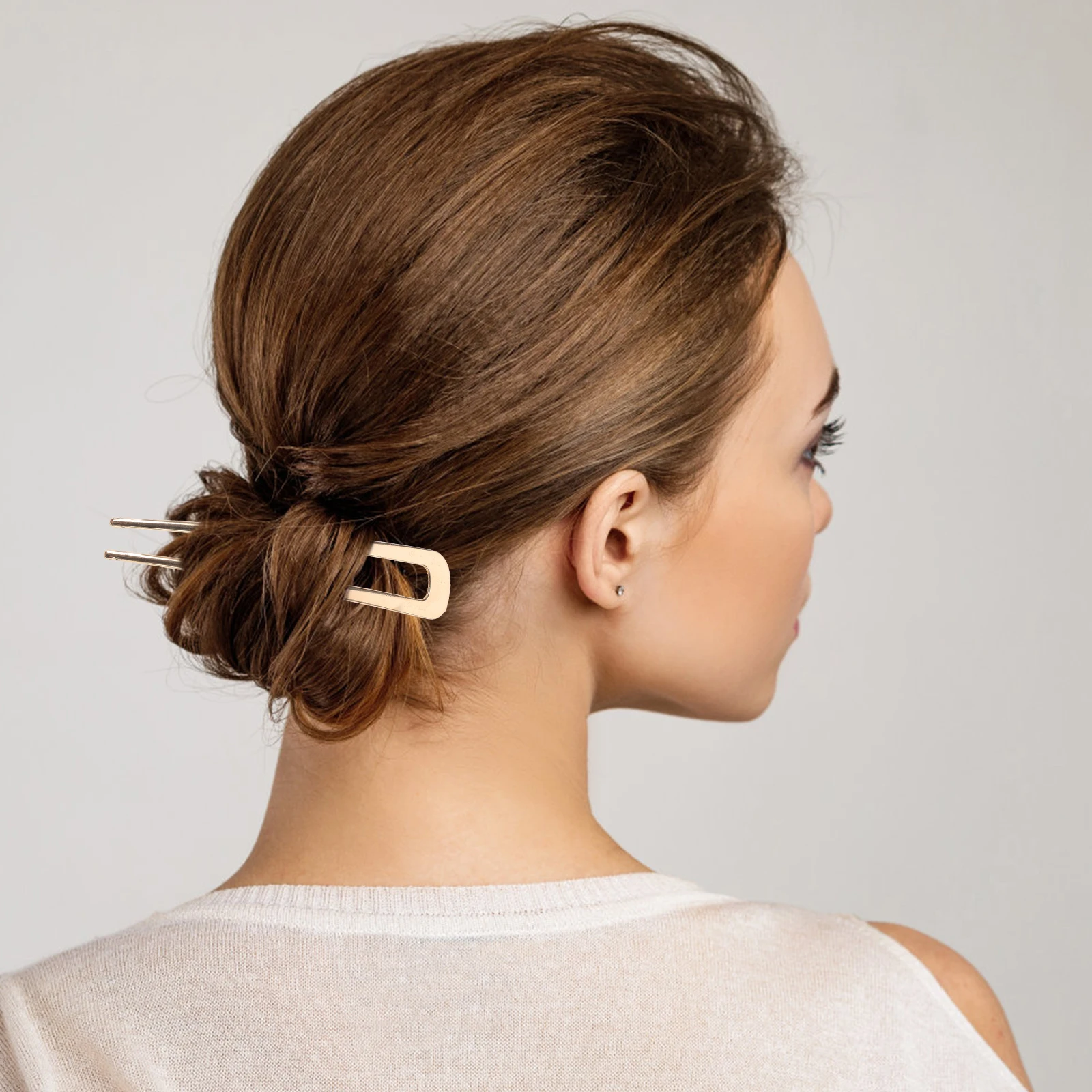 

3pcs U French For Buns Bun Decorative French Accessories Pins Forks Pins For Thick Long Hair Bun Updo Hair Accessories