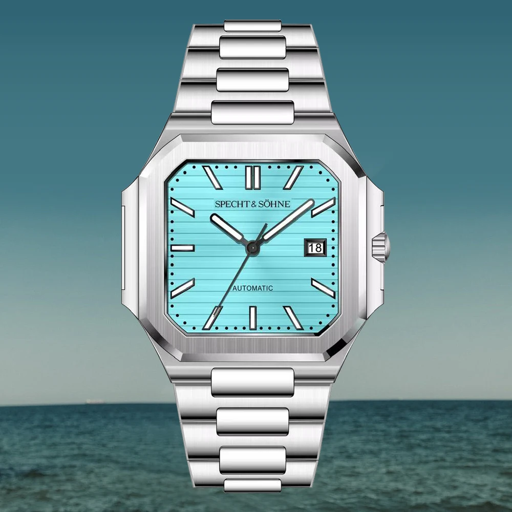 Luxury Brand Specht & Söhne Cubic 5711 Men's Watch Miyota 8215