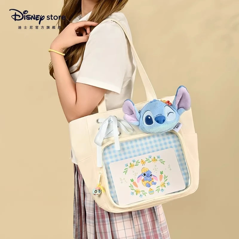 

Disney Stitch Strawberry Bear Summer Shoulder Bag Coin Purse Outdoor Commuter Bag - Cute Cartoon Bag Gift for Girls