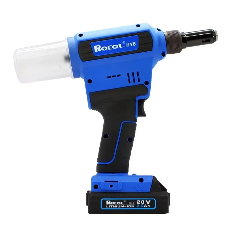 

Hot Sale Brushless Lithium Electric Rivet Gun 2.4 3.2 4 4.8 6.4mm 1 Hour Fast Charge RL-HY6 Rivet Tool