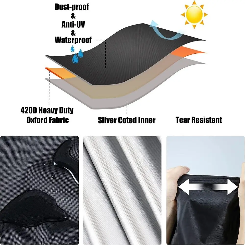 

210D Oxford Cloth Football Table Cover Dustproof Black Billiard Table Dust Cover Durable Thicken Game Table Shield Indoor