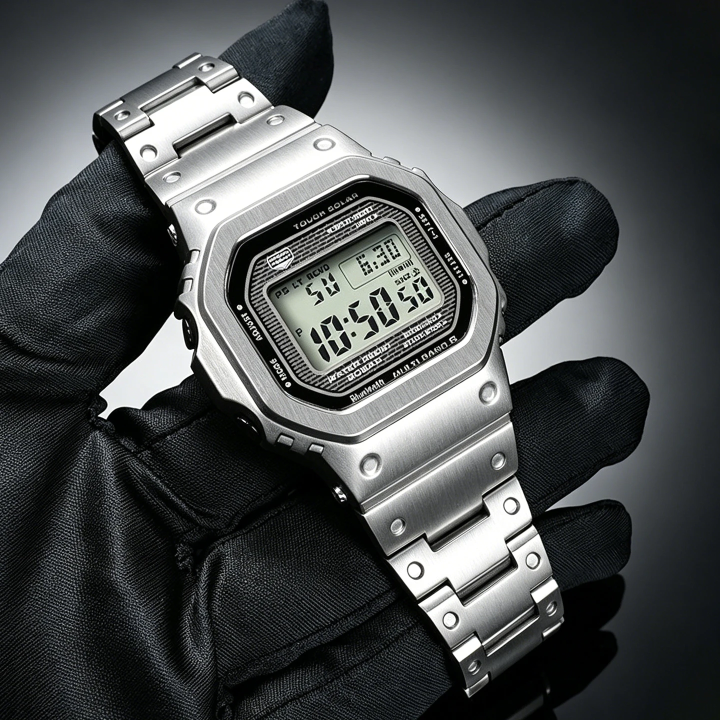 GMW-B5000 Titanlegierungs-Gehäuse- und Armband-Set, DIY-Mod-Teile für Casio G-Shock GMWB5000-Serie, modifizierte Uhrenzubehörteile + Werkzeuge
