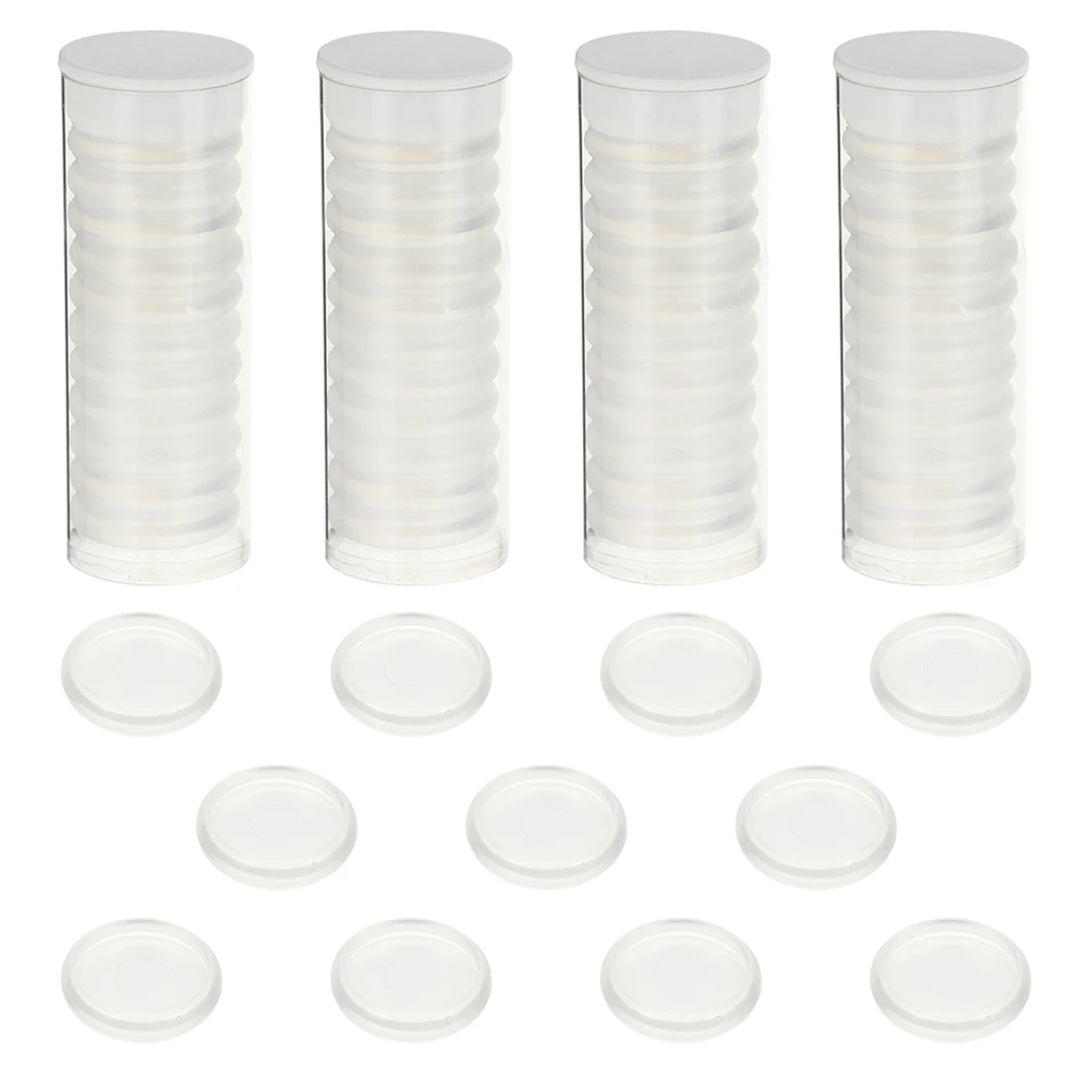 

55pcs Discbound Discs Clear ABS Binder Buckles Loose Leaf Notebooks Expander Planner Supplies Smooth Round Corner