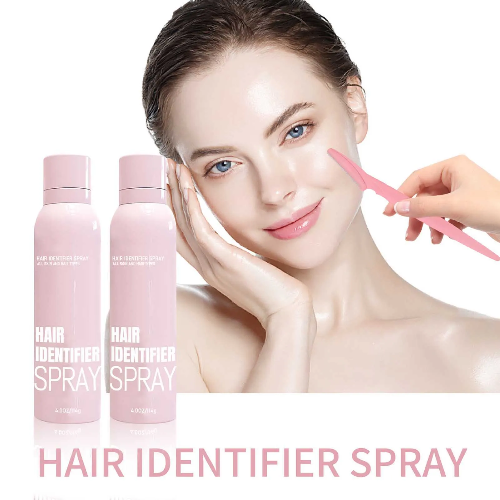 Gesichts haaren tfernung Haar identifikation spray schmerzloser Haarentferner Derma planing, um Gesichts haar Gesicht Rasier hautpflege zu zeigen 114g