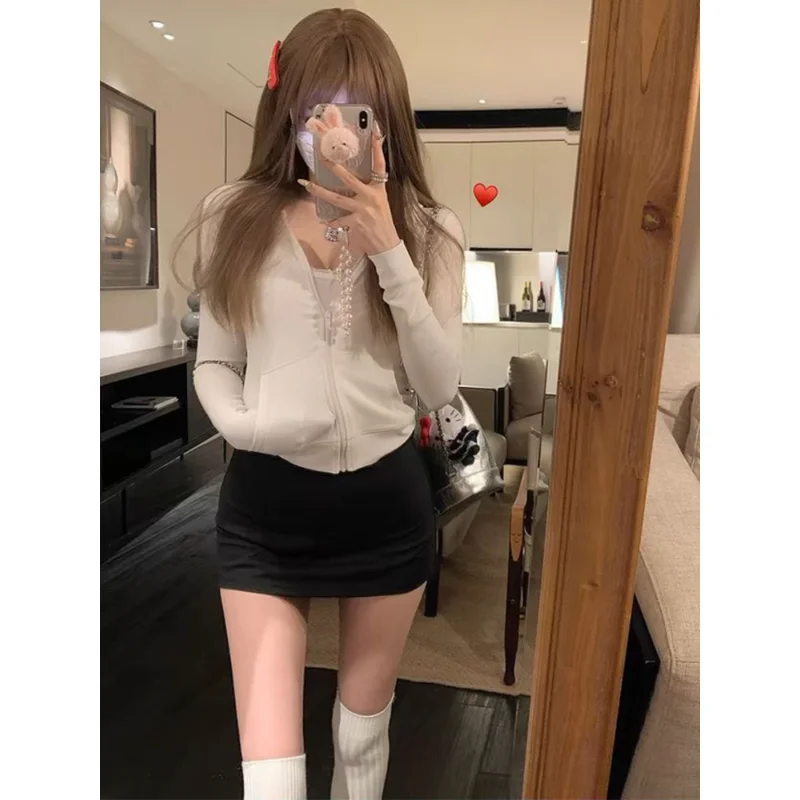 

Юбка с низкой талией в стиле Spicy Girl, женская, с защитой от просвечивания, для йоги, с эффектом подтяжки ягодиц, из полиэстера, повседневная, А-силуэт