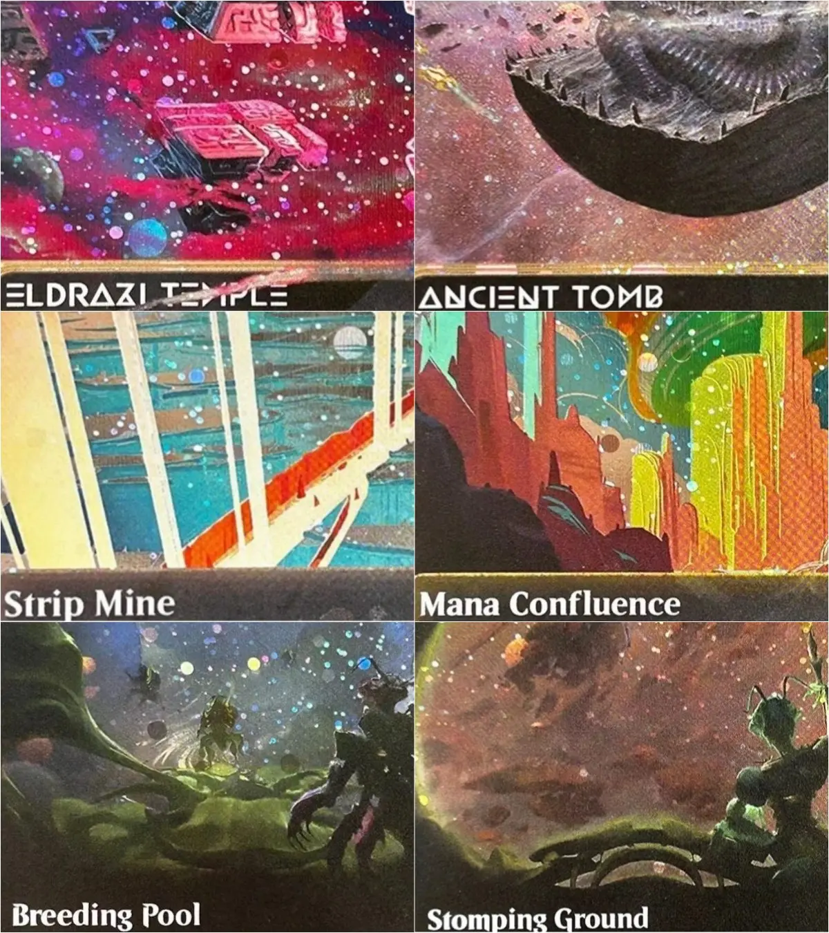 GalaxyFoil (Mana Confluence/Gemstone Caverns) Proxy cards Black High Quality Board Game Trading Cards