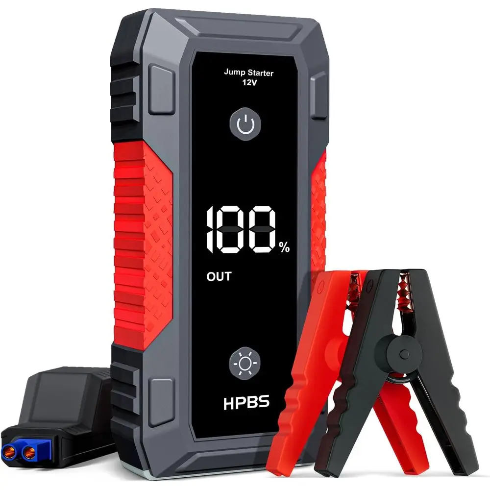 

5000A Portable Jump Starter for Gas and Diesel Engines, 12V Car Battery Booster with 3.0 LCD Display