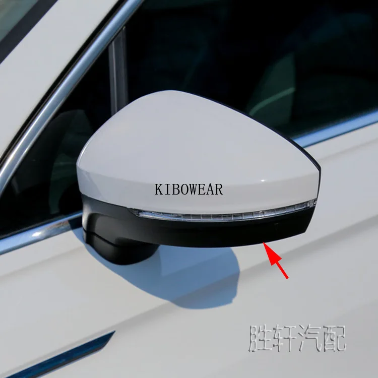 Side Mirror Frame Cover Glass trim Bottom For VW Tiguan 2017 2018 2019 2020 Auto Rearview replace Wing Cap trim turn signal - Image 5