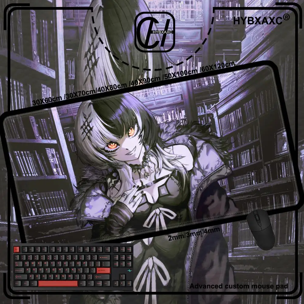 

E-sports Mouse Pad Smooth Flexible Rubber Gamer Anime Girl PC Computer Hololive Shiori Novella Cute Keyboard Pad Kawaii Mousepad
