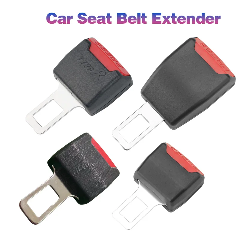1Pc/2PCs Universal Car Seat Belt Clip Extender Plug Thick Insert Socket Extender Safety