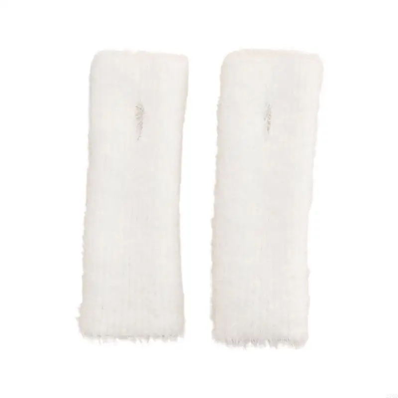 Plush Open Finger Gloves for Running, Fitness, and Cold Weather