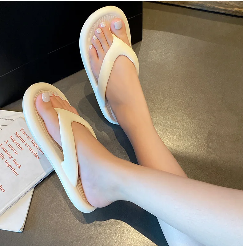 Evshine Damen-Sommer-Flip-Flops, Outdoor-Mode, rutschfeste Strand-Hausschuhe, bequem, weicher Boden, Damen-Sandalen, Haus-Badezimmer-Rutschen – Detail 27