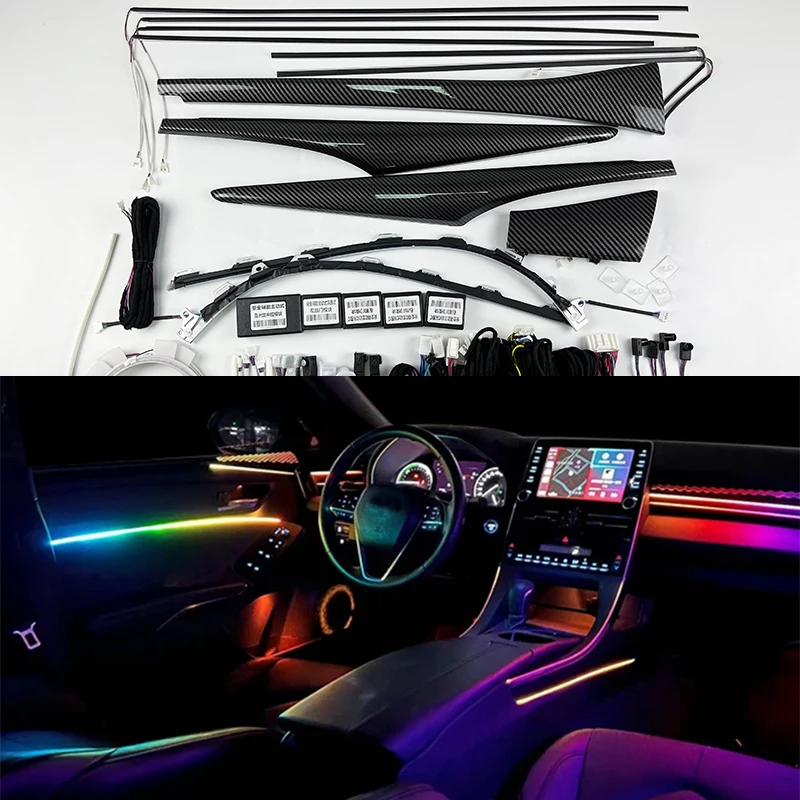 

Fit for Toyota Avalon 2019-2021 Car Atmosphere Light Car Interior Car Modification Special 64 Color 3D Dragon Scale Magic Color