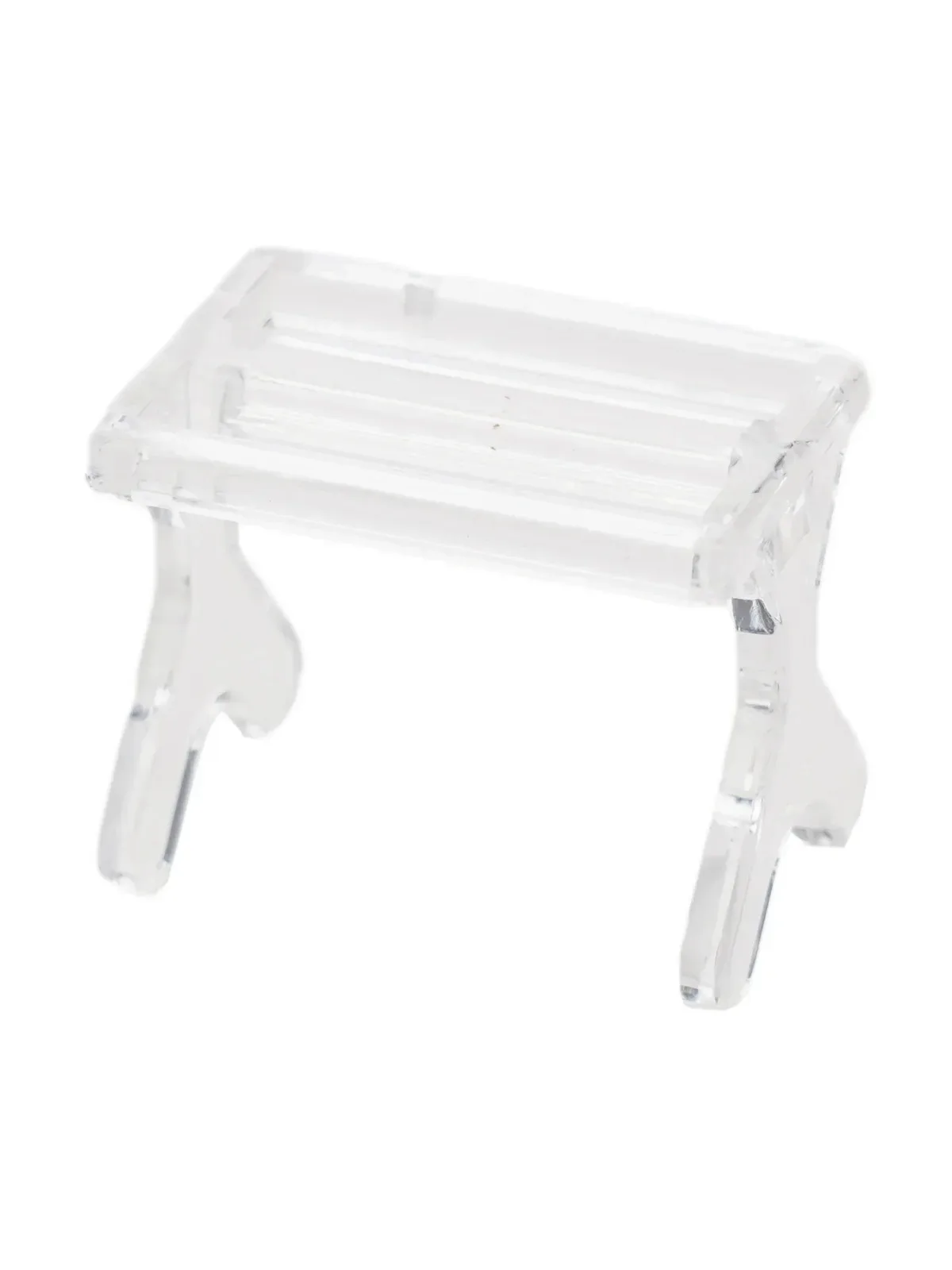 4.6*3.1*3.7 cm leurre de pêche montrant le présentoir d'appâts magasin/Collection en plastique dur présentoir d'appâts Texture transparente