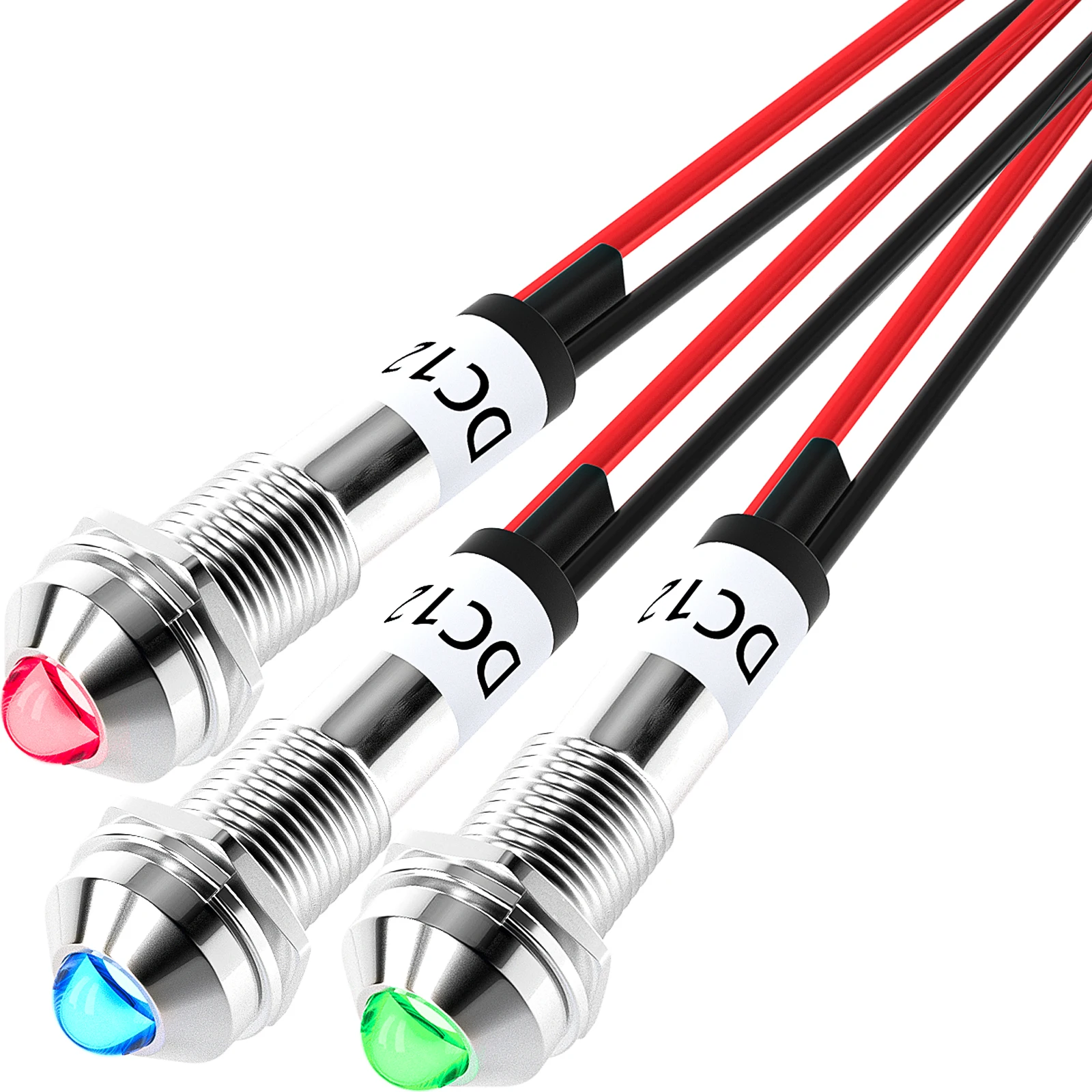 LED Indicator Light 12V DC 8MM 5/16