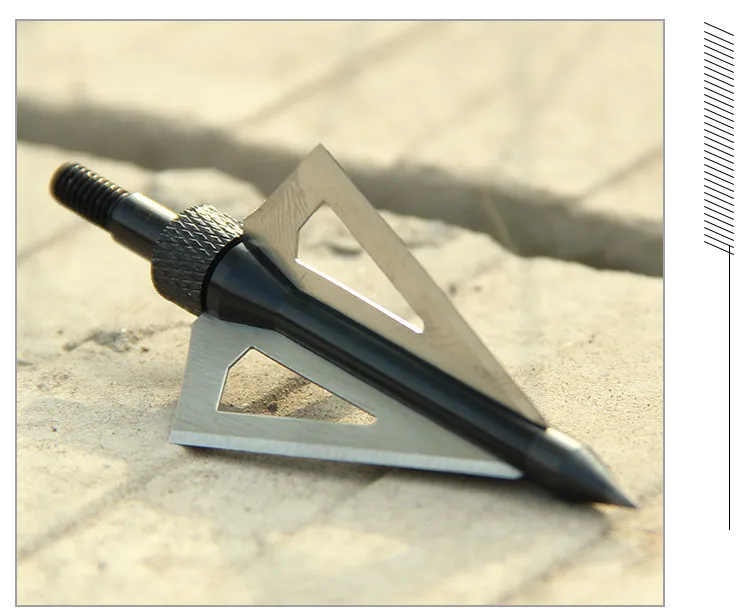 100 رأس سهم الحبوب برودهيدس 3 شفرات ثابتة سهم الرماية طرف نقطة للصيد المركب أو القوس والنشاب #5