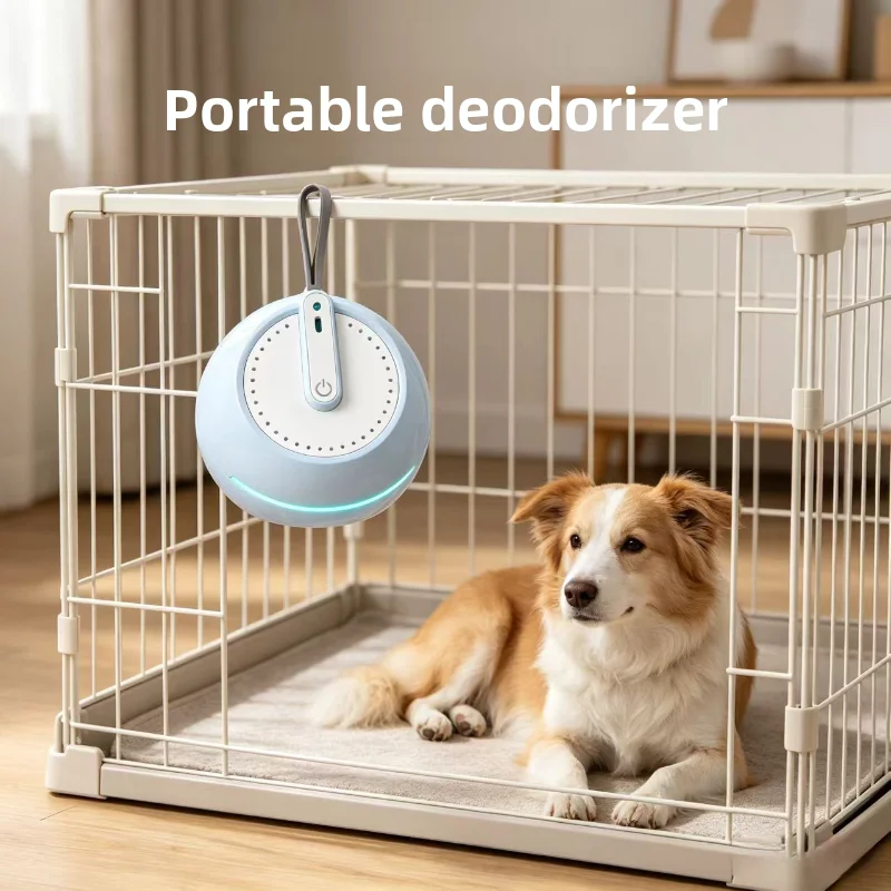 Smart Pet Odor Eliminator Ozone Deodorizer Cat Litter Box Dog Kennel Closet Shoe Cabinet USB Rechargeable Silent Air Purifier