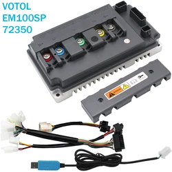 VOTOL EM100SP 72350 120A 2KW3kw fırçasız DC kontrol QS Motor elektrikli motosiklet hareketlilik scooter akıllı programlanabilir