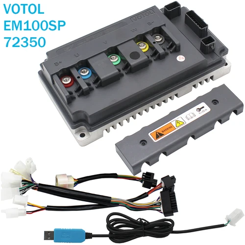 VOTOL EM100SP 72350 120A 2KW3kw 브러시리스 DC 컨트롤러 QS 모터 전기 오토바이 이동성 스쿠터 지능형 프로그래밍 가능