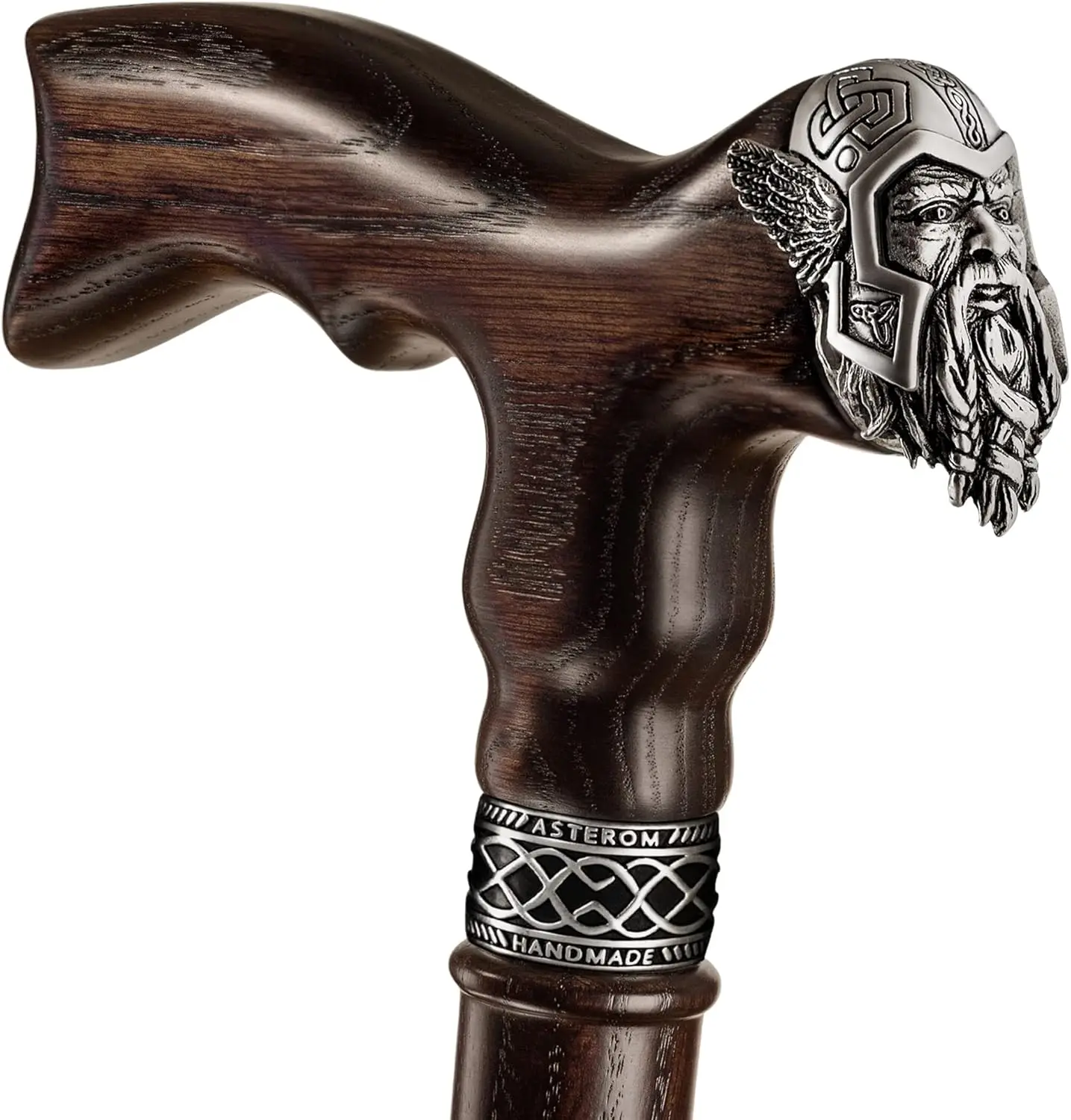 

Трость ручной работы в стиле викингов - уникальные деревянные трости из орехового дерева для мужчин и пожилых людей