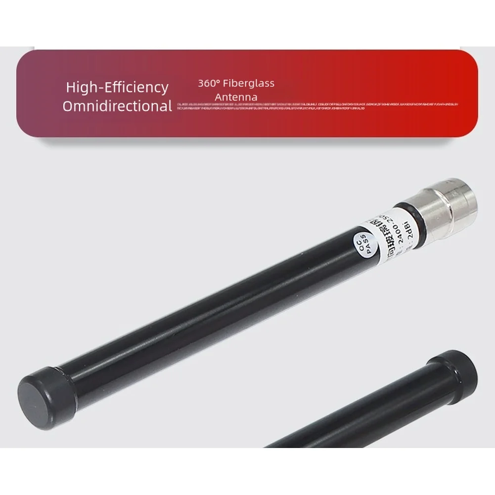 Außeninstallation, Glasfaserantenne, 2,4 GHz, 360-Grad-Signalabdeckung, Signalverstärker, 20,0 x 2 cm, 2 dBi Verstärkung
