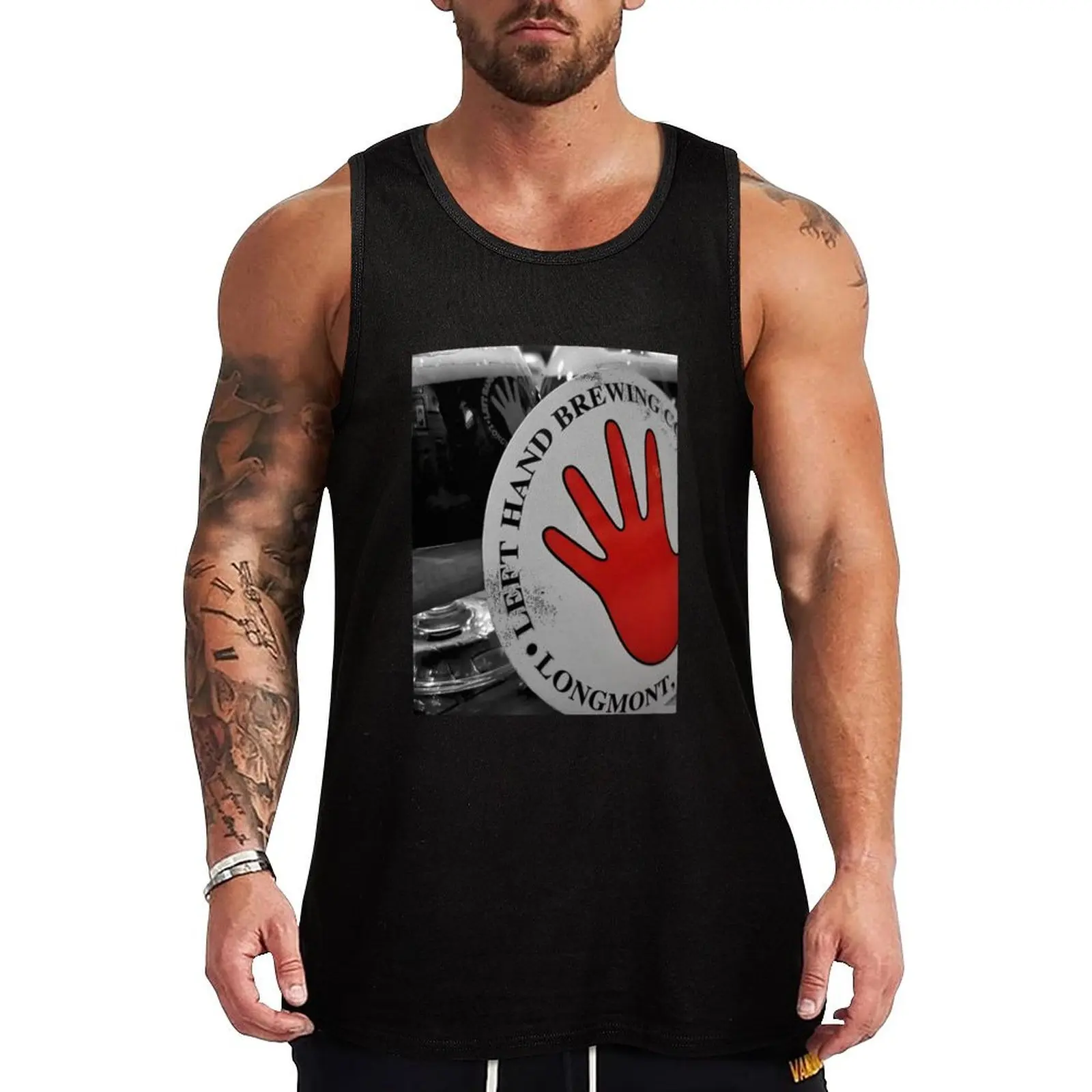 Left Hand Brewing Tank Top Performance Stretch Tank Top Athletic Workout Wear