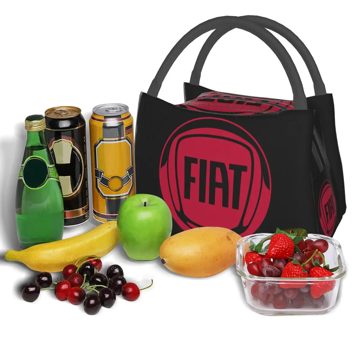 Sac isotherme portable avec logo Fiat Automobiles, glacière pour aliments et bureau, récipient Pinic