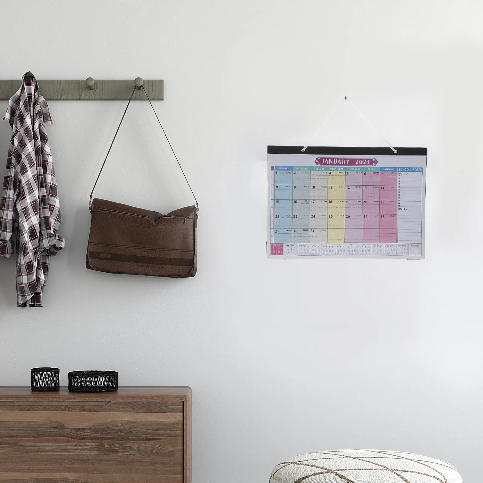 

Wall Calendar Family Hanging Calendars Monthly Countdown Planning Large Turn The Page